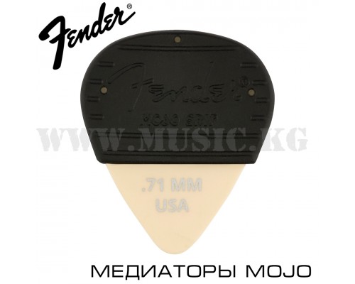 Медиаторы Fender Mojo Grip White 0.71