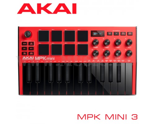 Midi-клавиатура Akai MPK Mini 3 Red