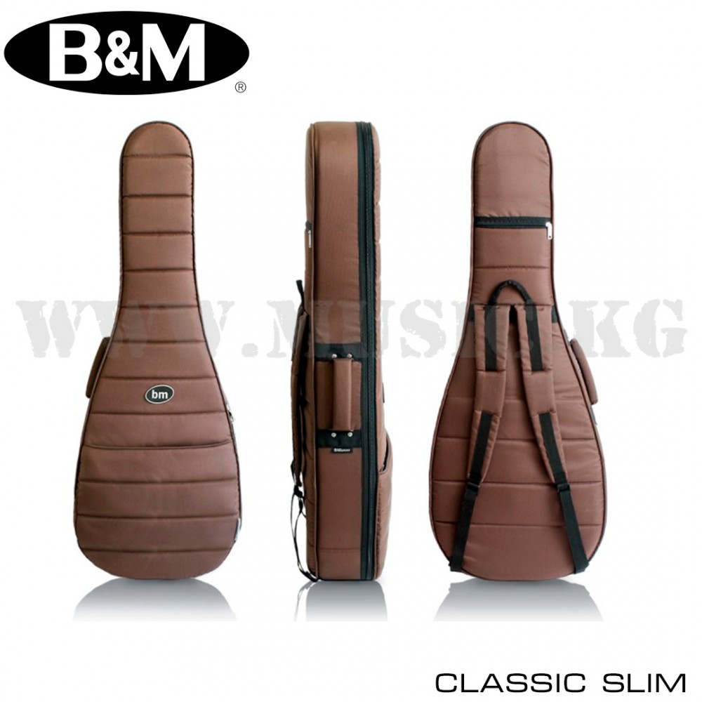 Чехол для классической гитары Bag&Music Classic Slim (коричневый)