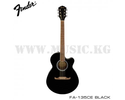 Электроакустическая гитара Fender FA-135CE Concert, Walnut Fingerboard, Black