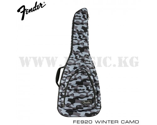 Чехол для электрогитары FE920 Electric Guitar Gig Bag, Winter Camo, Fender