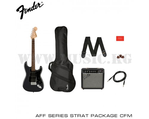 Комплект Squier Affinity Series Stratocaster HSS Pack, Laurel Fingerboard, Charcoal Frost
