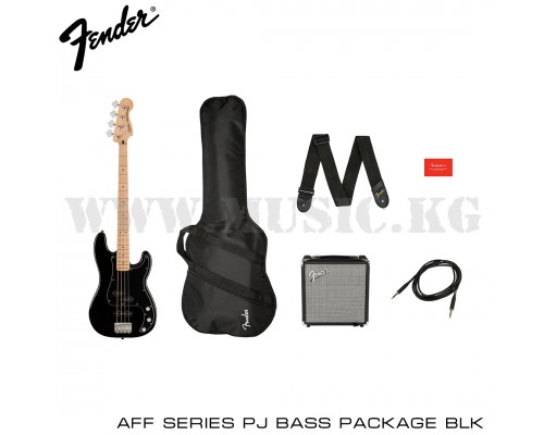 Комплект Squier Affinity Series Precision Bass PJ Pack, Maple Fingerboard, Black