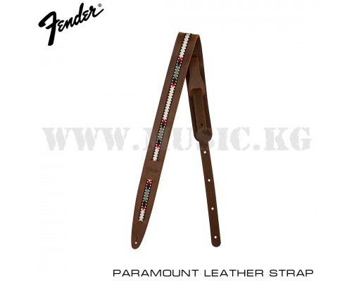 Ремень для гитары Fender Paramount Acoustic Leather Strap Brown