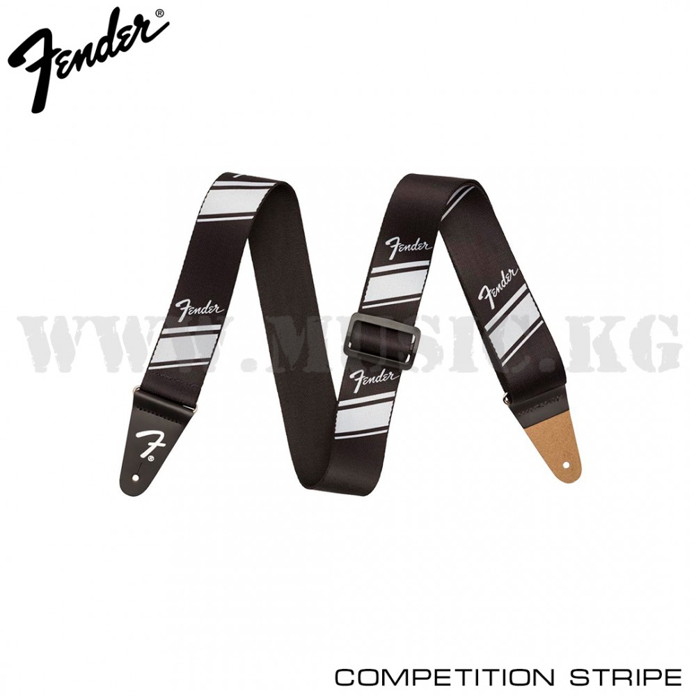 Ремень для гитары Fender Competition Stripe Strap Silver