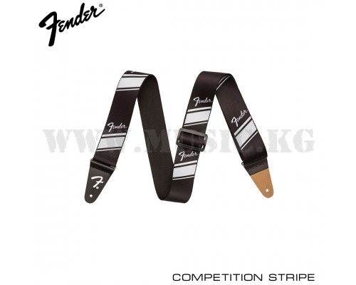 Ремень для гитары Fender Competition Stripe Strap Silver