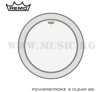 Пластик для бас-барабана Remo Powerstroke 3 Clear 22'