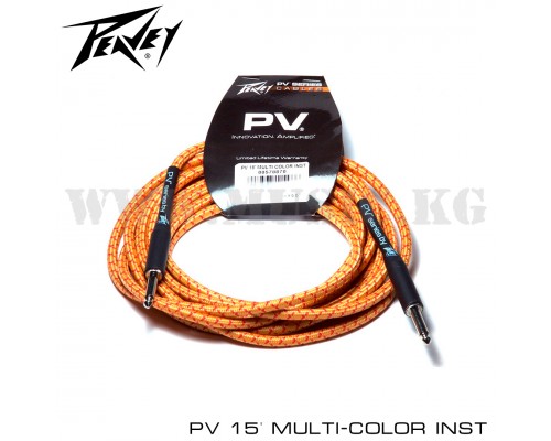 Инструментальный кабель Peavey PV 15 Multicolor Inst Cable