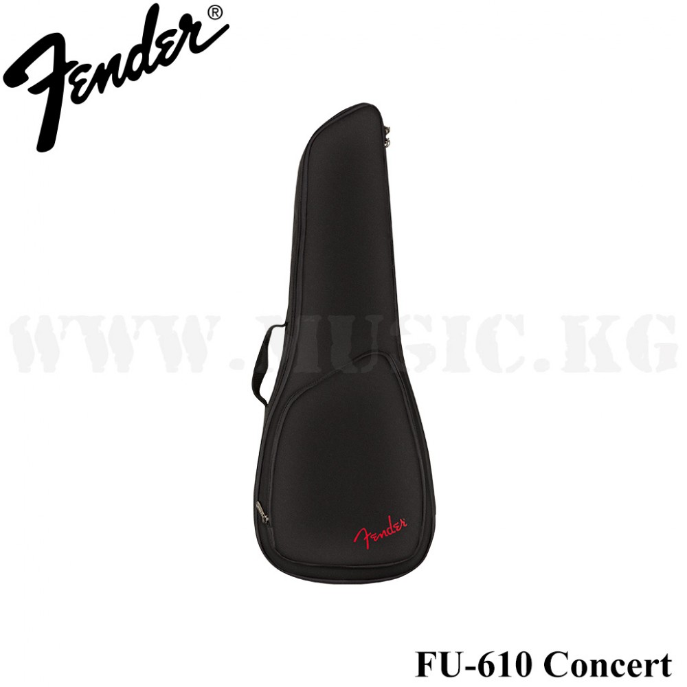 Чехол для укулеле концерт Fender FU610 Concert Ukulele Gig Bag, Black