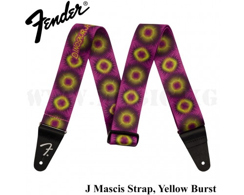 Ремень Fender  J Mascis Strap, Yellow Burst