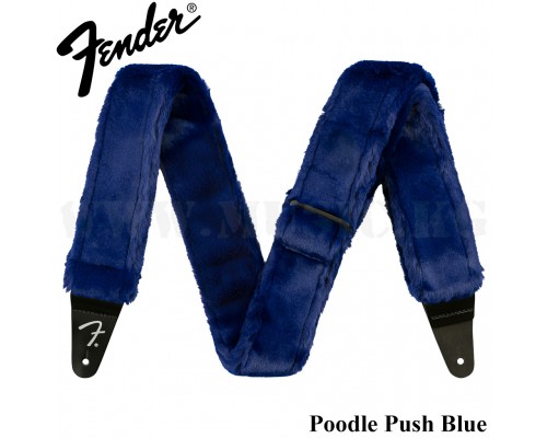 Ремень Fender Poodle Plush Strap, Blue