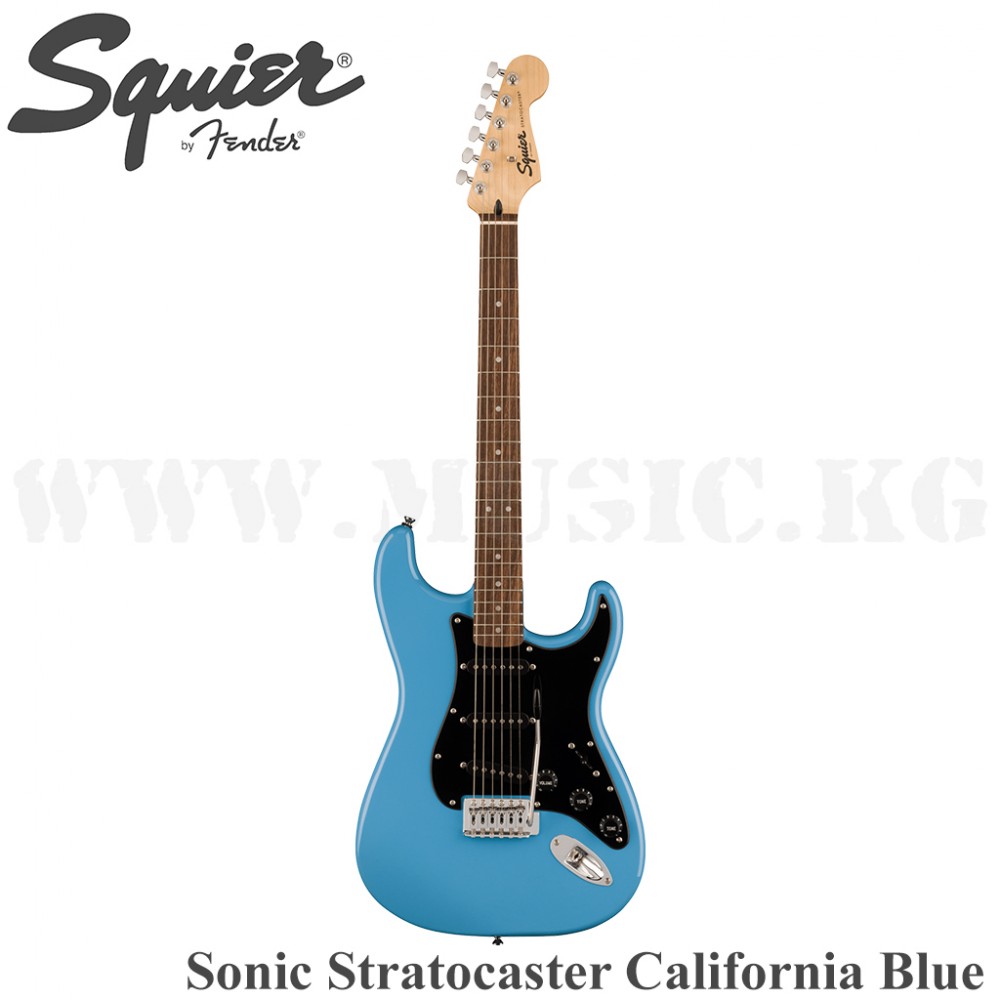 Электрогитара Squier Sonic Stratocaster, Laurel Fingerboard, Black Pickguard, California Blue 