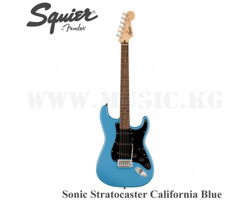 Электрогитара Squier Sonic Stratocaster, Laurel Fingerboard, Black Pickguard, California Blue 