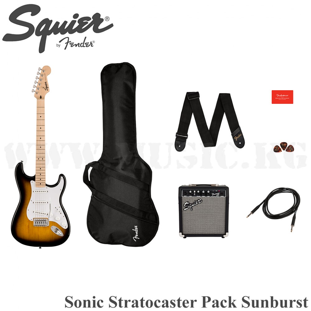 Гитарный комплект Squier Sonic Stratocaster Pack 2-Color Sunburst