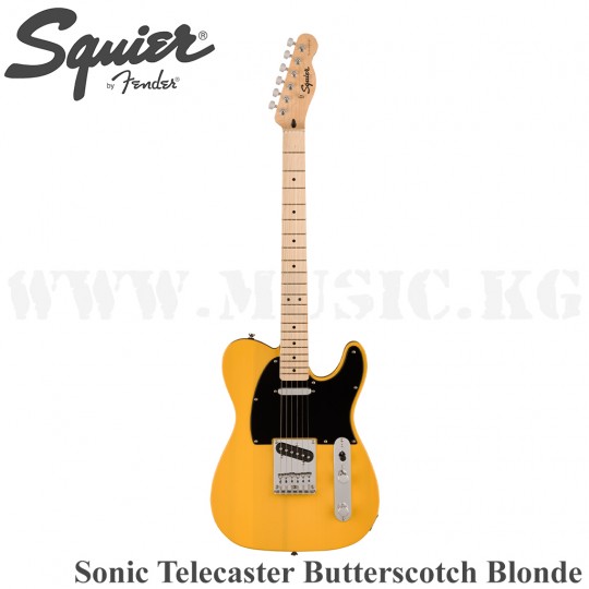 Электрогитара Squier Sonic Telecaster, Maple Fingerboard, Black Pickguard, Butterscotch Blonde