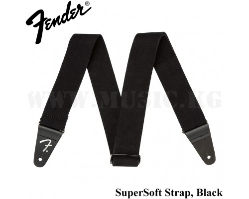 Ремень Fender SuperSoft Strap, Black