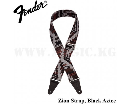 Ремень для гитары Fender  Zion Strap, Black Aztec