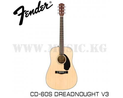 Акустическая гитара Fender CD-60S Dreadnought, Walnut Fingerboard, Natural