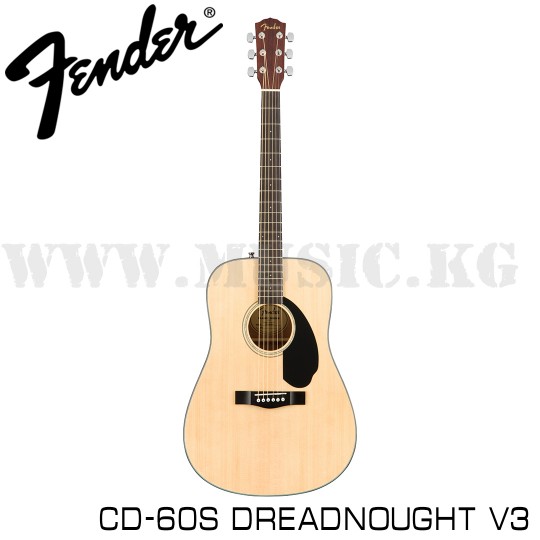 Акустическая гитара Fender CD-60S Dreadnought, Walnut Fingerboard, Natural