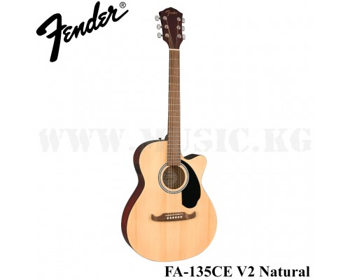 Электроакустическая гитара Fender FA-135CE V2 Concert, Walnut Fingerboard, Natural