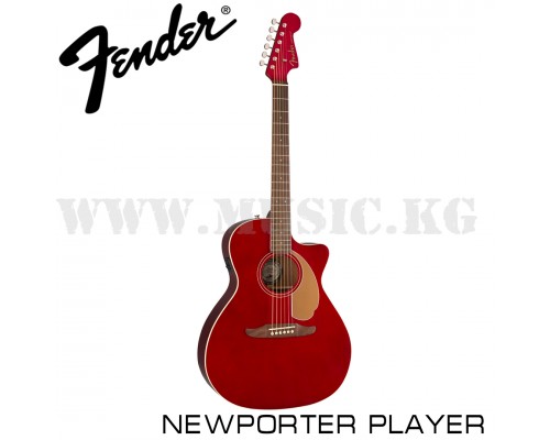 Электроакустическая гитара Fender Newporter Player Candy Apple Red