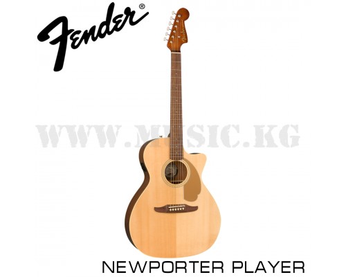 Электроакустическая гитара Fender Newporter Player, Walnut Fingerboard, Natural