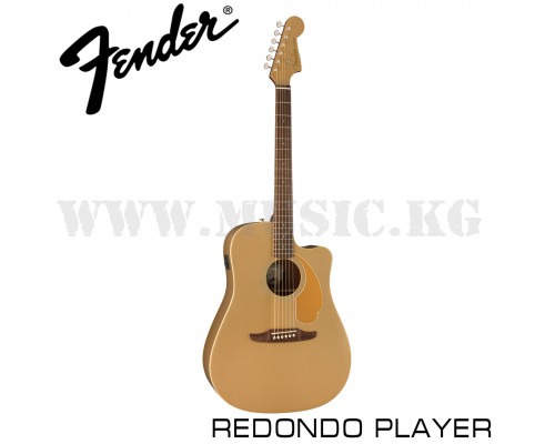 Электроакустическая гитара Fender Redondo Player, Walnut Fingerboard, Bronze Satin