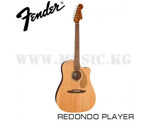 Электроакустическая гитара Fender Redondo Player, Walnut Fingerboard, Natural