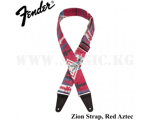 Ремень для гитары Fender Zion Strap Red Aztec