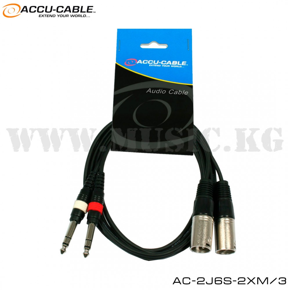 Балансный кабель Accu Cable AC-2J6S-2XM/3 (3м)