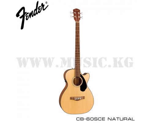 Акустическая бас-гитара Fender CB-60SCE Natural