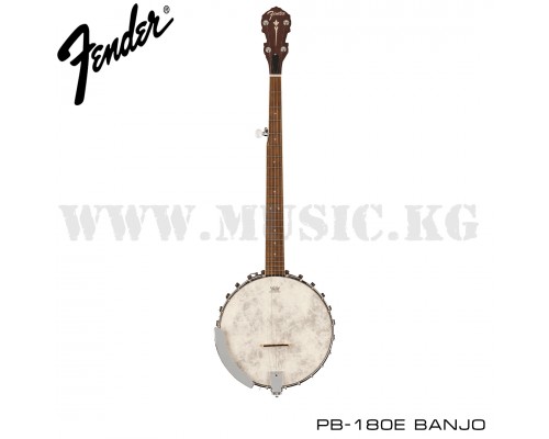 Банджо Fender PB-180E Banjo, Walnut Fingerboard, Natural