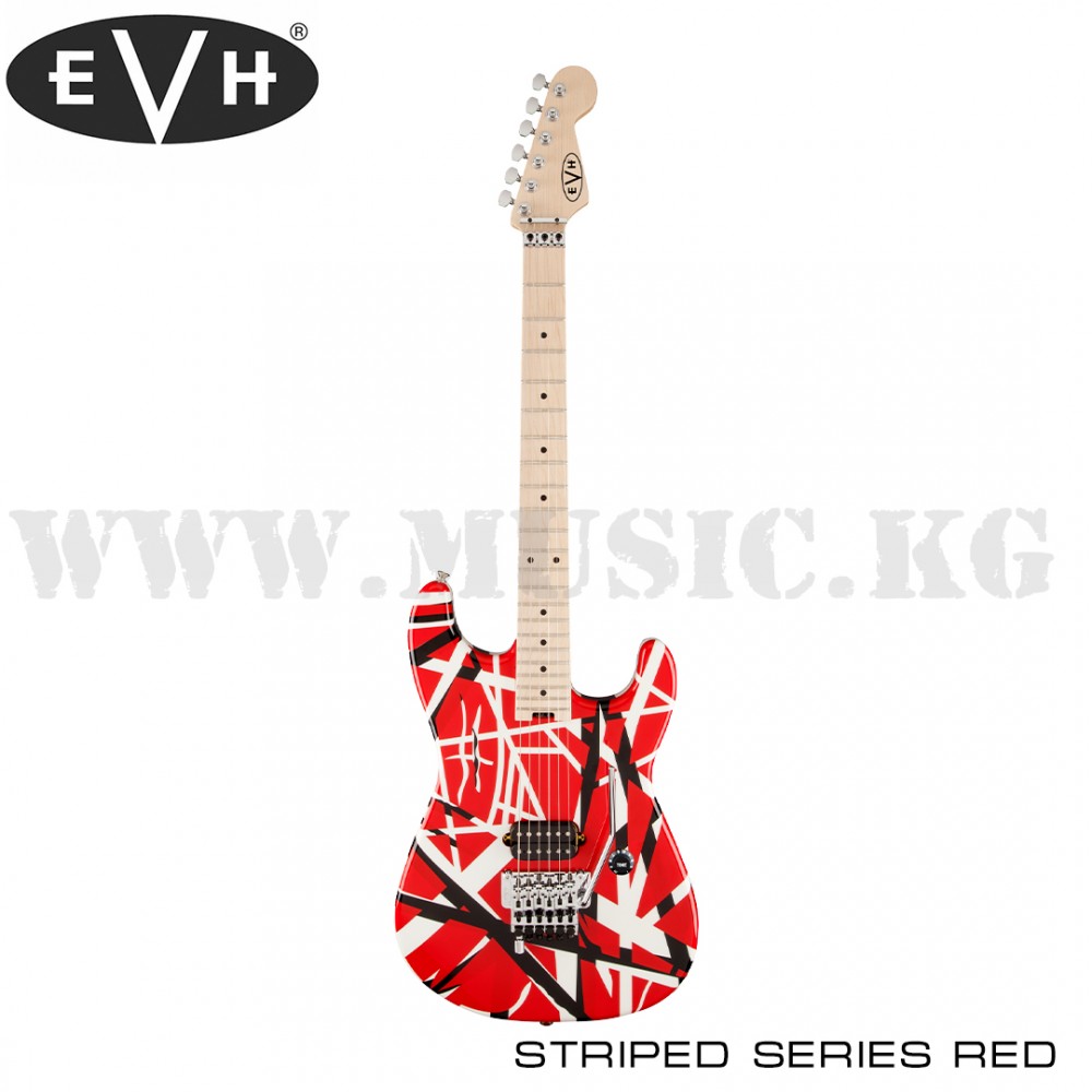 Электрогитара EVH Striped Series Red with Black Stripes