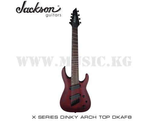 Электрогитара Jackson X Series Dinky Arch Top DKAF8 MS, Laurel Fingerboard, Multi-Scale, Stained Mahogany