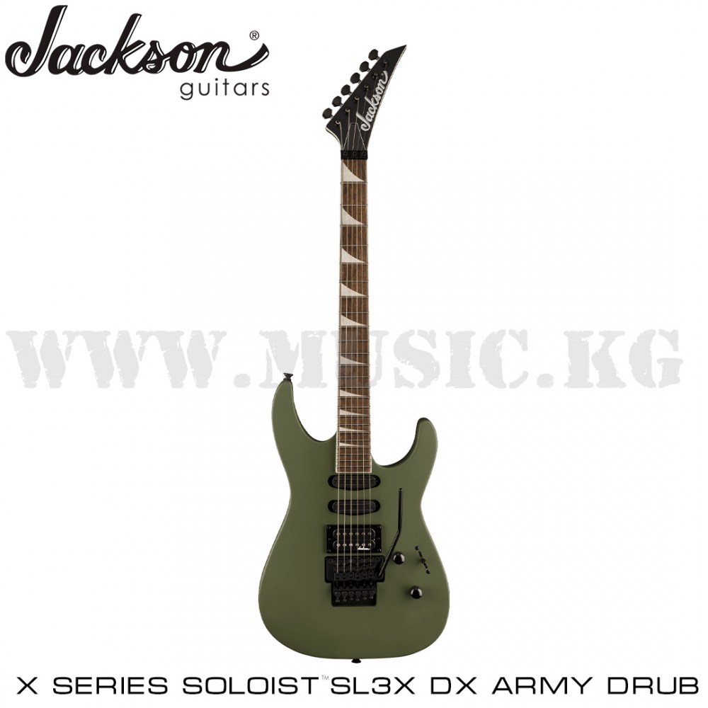 Электрогитара Jackson X Series Soloist SL3X DX, Laurel Fingerboard, Matte Army Drab