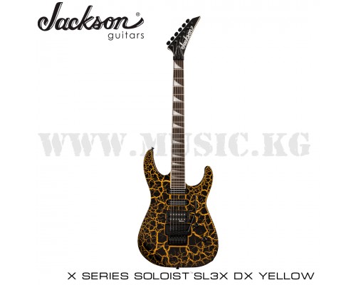 Электрогитара Jackson X Series Soloist SL3X DX, Laurel Fingerboard, Yellow Crackle