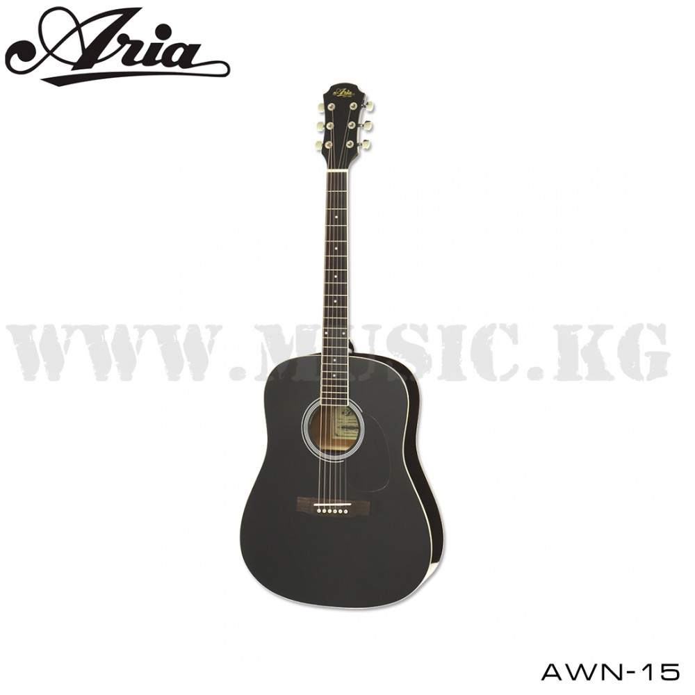Акустическая гитара Aria AWN-15 Black