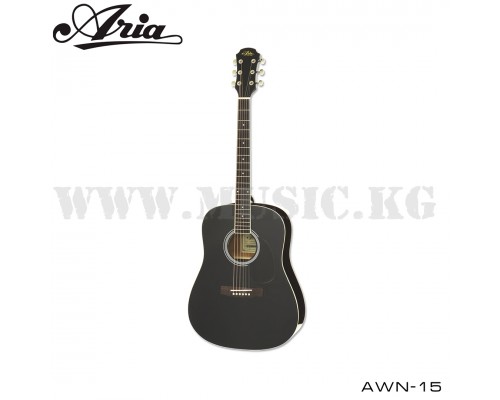 Акустическая гитара Aria AWN-15 Black