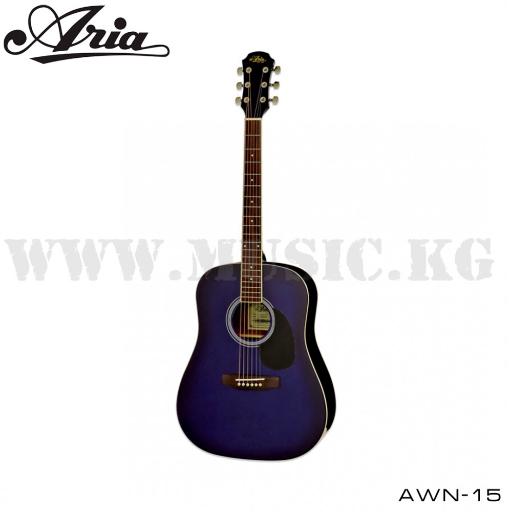 Акустическая гитара Aria AWN-15 Blue Shade