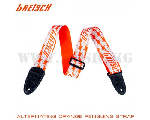  Ремень Gretsch Alternating Orange Penguins Strap