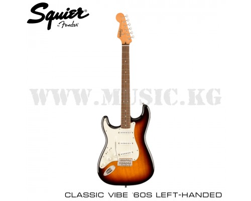 Электрогитара Squier Classic Vibe '60s Stratocaster®, Laurel Fingerboard, Left Handed, 3-Color Sunburst