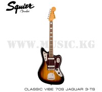 Электрогитара Squier Classic Vibe '70s Jaguar®, Laurel Fingerboard, 3-Color Sunburst