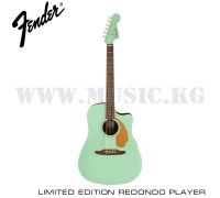 Электроакустическая гитара Fender Limited Edition FSR Redondo Player, Walnut Fingerboard, Surf Green