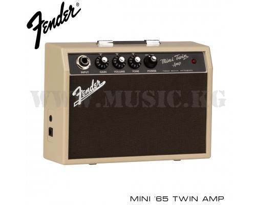 Портативный комбоусилитель Fender Mini '65 Twin Amp, Blonde