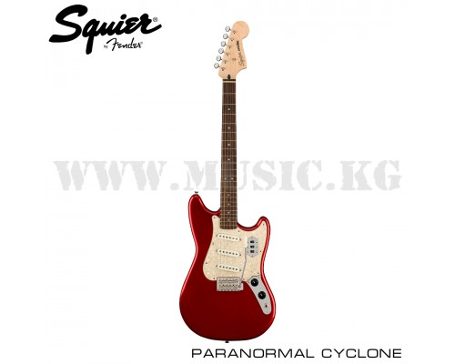 Электрогитара Squier Paranormal Cyclone, Laurel Fingerboard, Pearloid Pickguard, Candy Apple Red