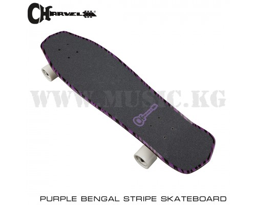 Скейтборд Charvel Purple Bengal Stripe Skateboard