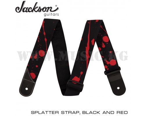 Ремень Jackson Splatter Strap, Black and Red