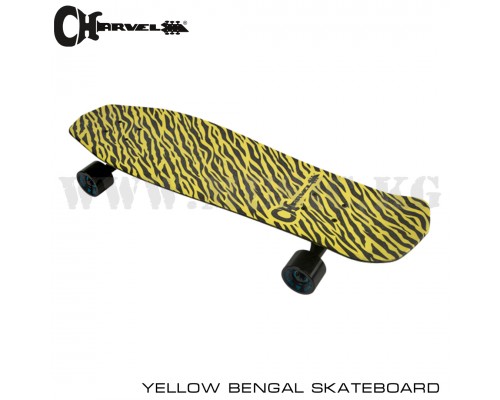 Скейтборд Charvel Yellow Bengal Skateboard