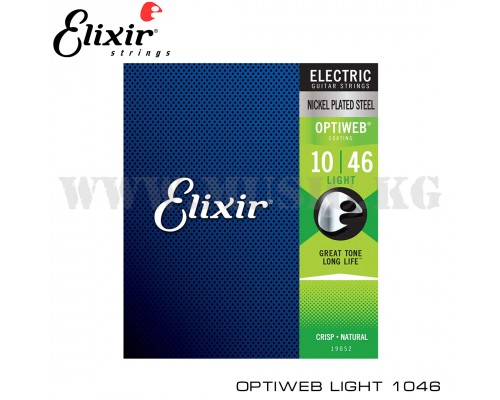 Струны для электрогитары Elixir OPTIWEB Light 1046