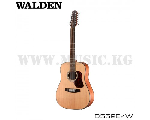 Электроакустическая гитара Walden D552E/W Dreadnought, 12-string Solid top